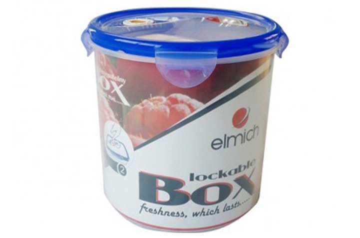 Hộp nhựa tròn 1.9 lít Elmich 2314983