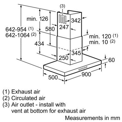 Hút mùi Bosch DWB097E50 - NK Châu Âu