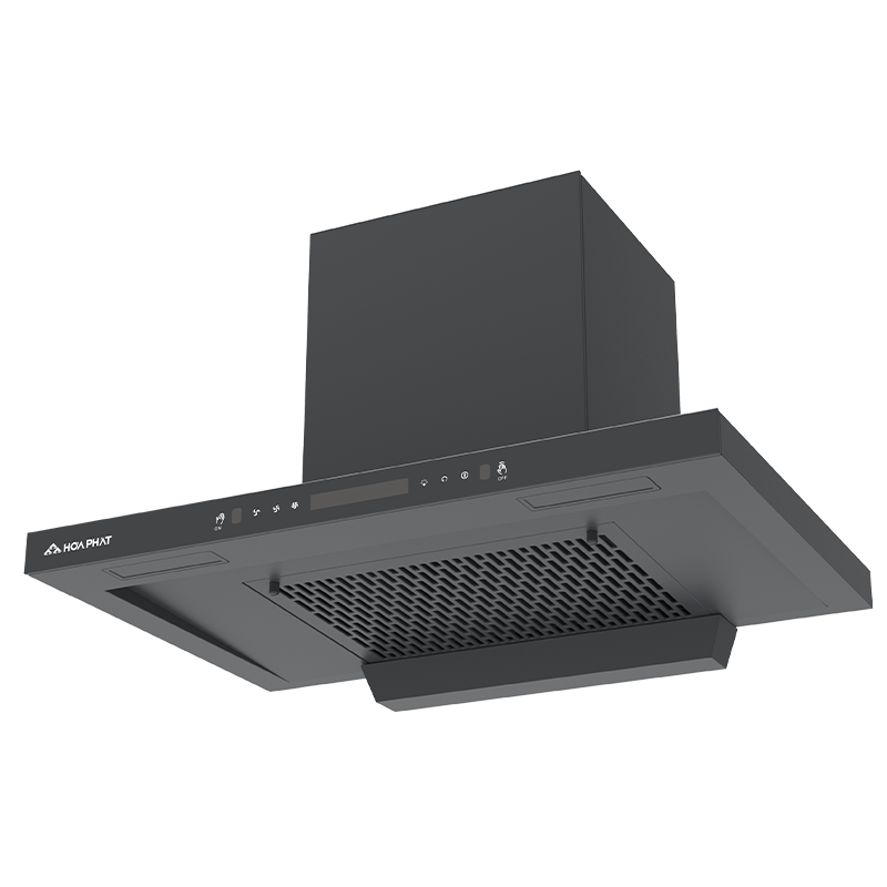 Hút mùi chữ T 70cm Hòa Phát HKH T0770H-cảm ứng-xám titan