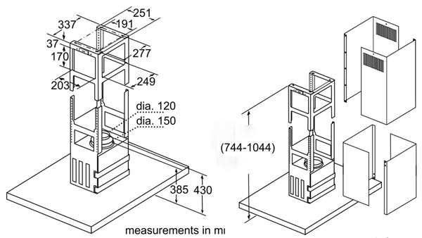 Hút mùi đảo 90cm Bosch DIB98JQ50B