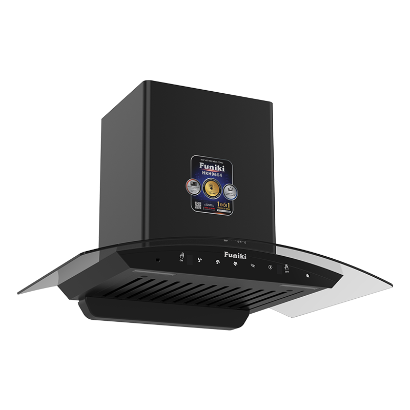 Hút mùi kính cong 70cm Funiki HKH9654-cảm ứng