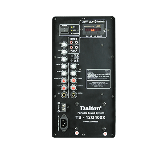kéo Dalton TS-12G400X (Kèm 2 mic ko dây) 500W Bass 30cm