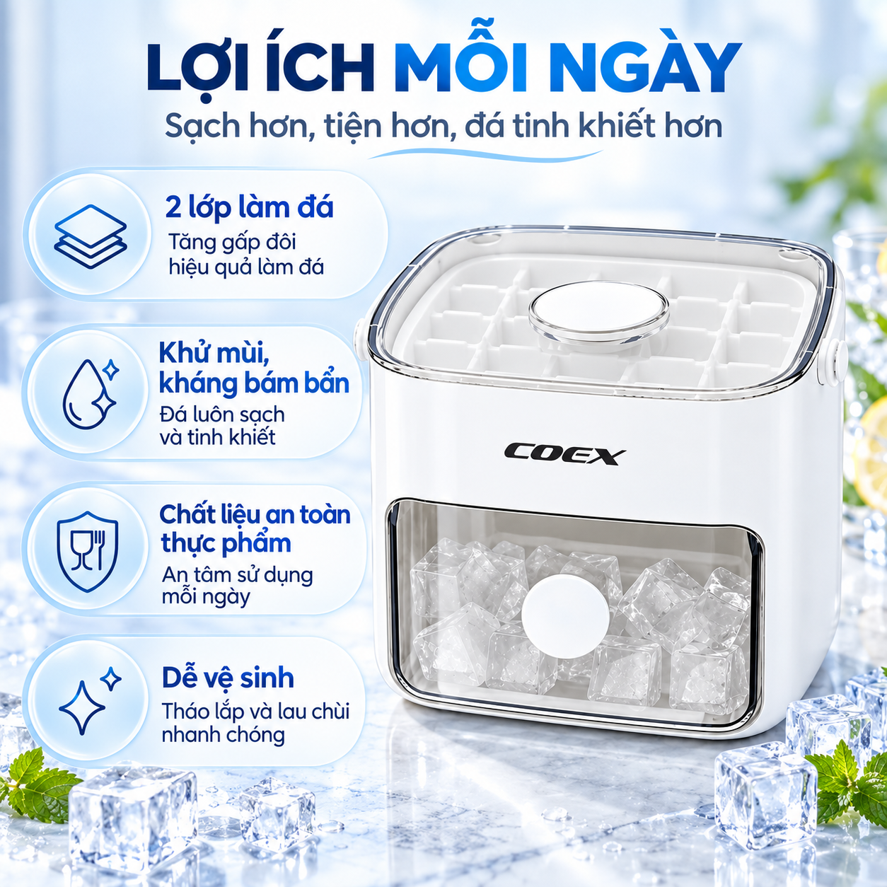 Khay đựng đá thông minh Coex