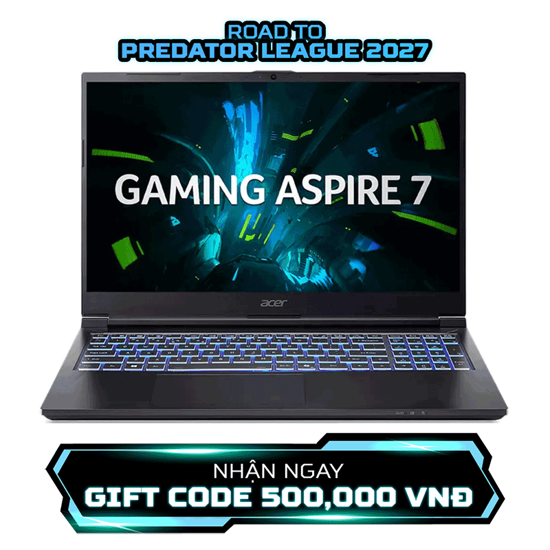 Laptop Acer Aspire 7 Gaming A715-59G-73LB /i7-12650H/16GB/512GB/15.6FHD/RTX3050/Win11