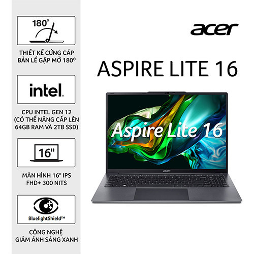 Laptop Acer Aspire Lite 16 AL16-51P-72S2