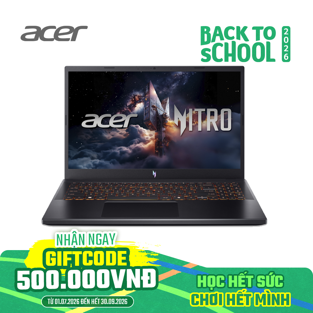 Laptop Acer Gaming Nitro ProPanel ANV15-52-50VA C5-210H/16GD5/512GSSD/15.6FHD 180/BT5/4C/W11/6GD6_RTX3050/ĐEN