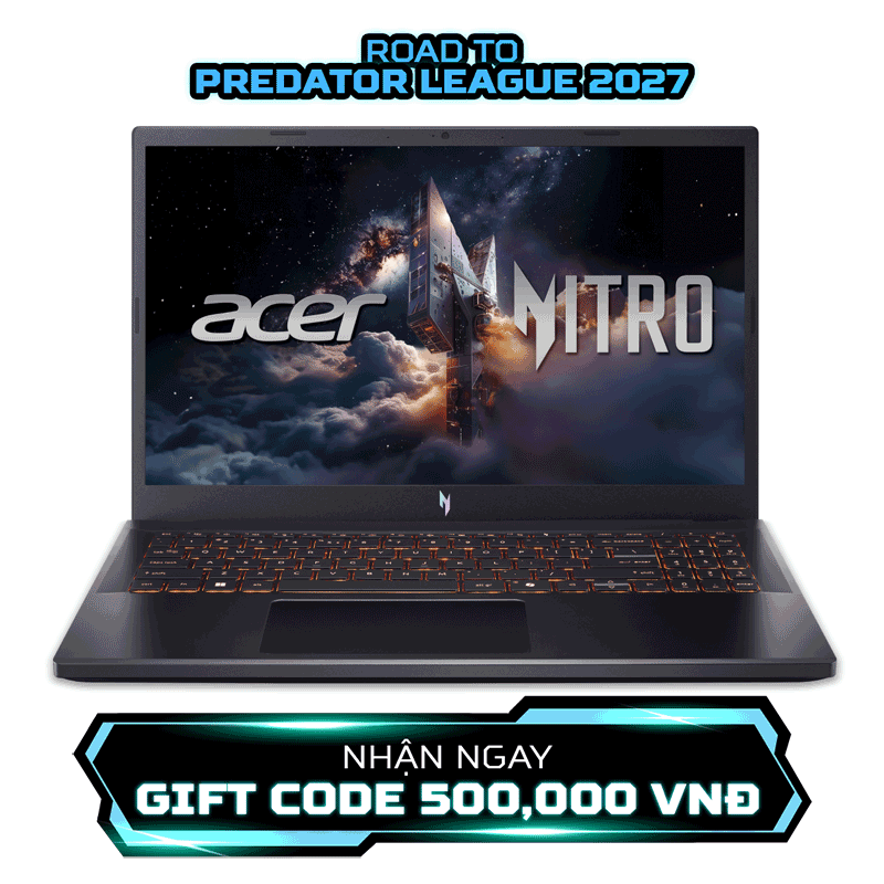 Laptop Acer Gaming Nitro ProPanel ANV15-52-50VA C5-210H/16GD5/512GSSD/15.6FHD 180/BT5/4C/W11/6GD6_RTX3050/ĐEN