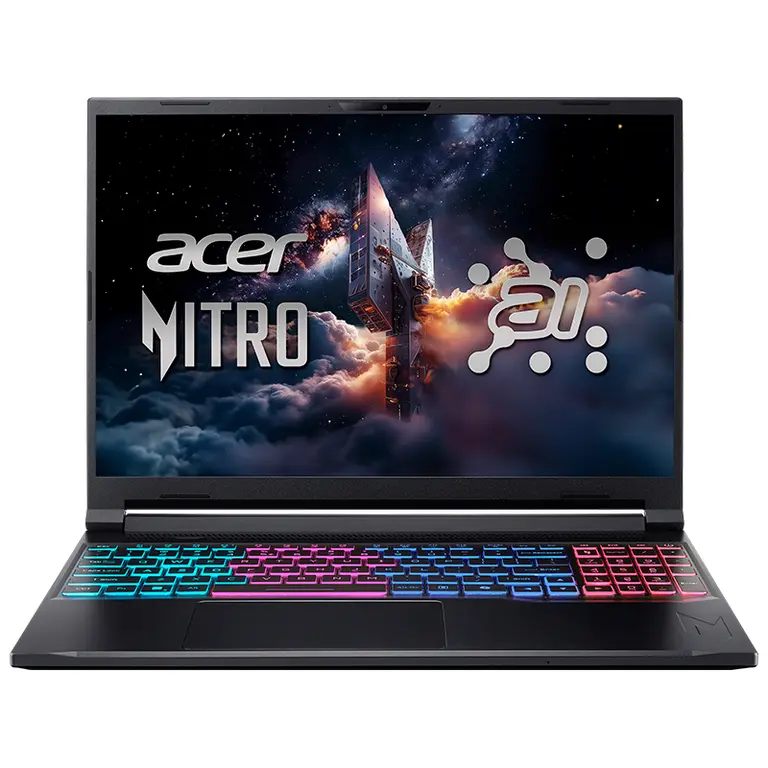 Laptop Acer Gaming Nitro V 16S AI ProPanel ANV16S-61-R7KQ R5 AI 340/16GD5/512GSSD/16FHD+ 180/W11/8GD7_RTX5060/ĐEN