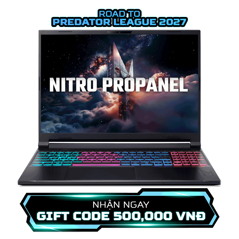 Laptop Acer Gaming Predator Helios Neo 16 AI ANV16S-71-58WQ C5-210H/32GD5/512GSSD/162K_180Hz /BT5/4C/W11/8GD7_RTX5050/ĐEN