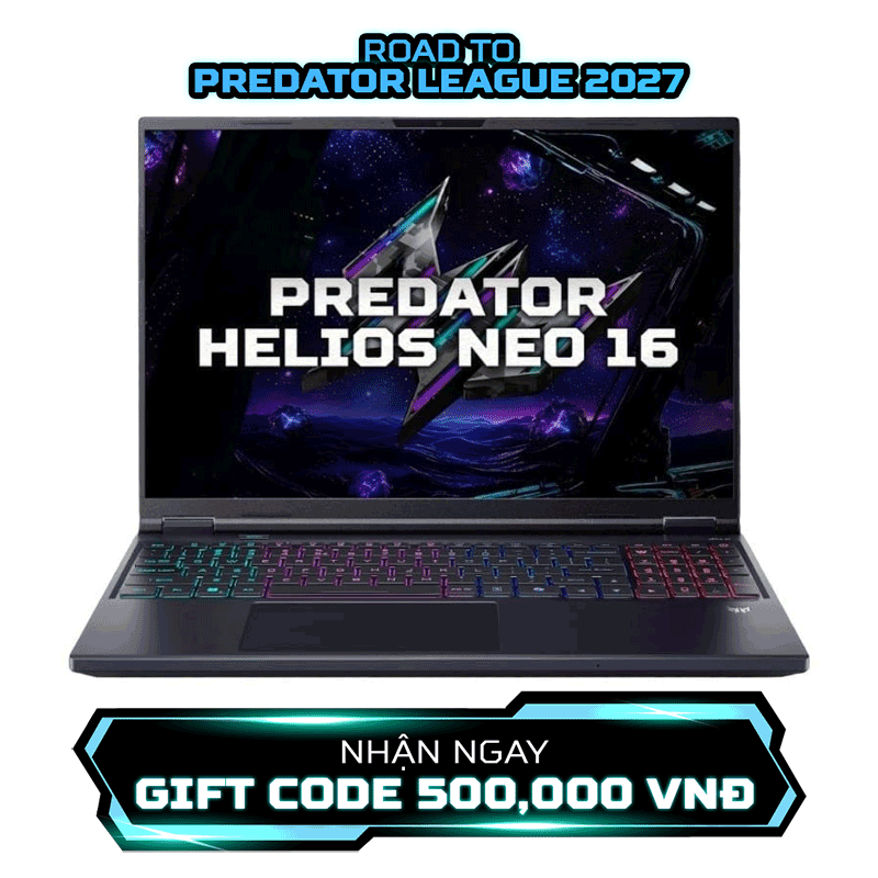 Laptop Acer Gaming Predator Helios Neo 16 PHN16-I31-72XE /i7-14650HX; 32GB; 512GB SSD; RTX5060/8GB; 162K+ 180Hz; Win11
