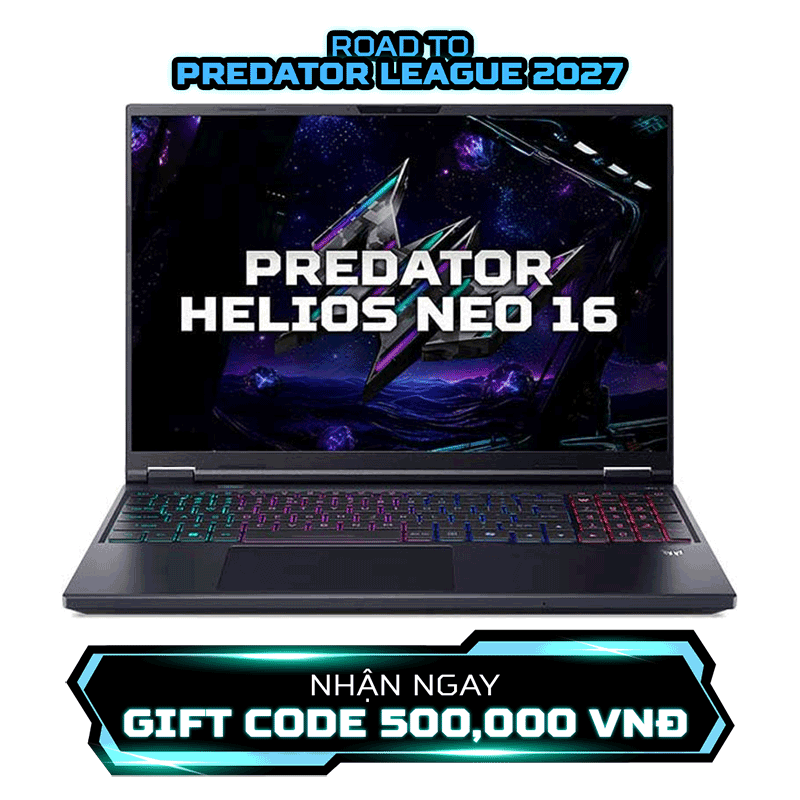 Laptop Acer Gaming Predator Helios Neo 16 PHN16-I31-74MN /i7-14650HX; 32GB; 512GB SSD; RTX5050/8GB; 16FHD+ 180Hz; Win11