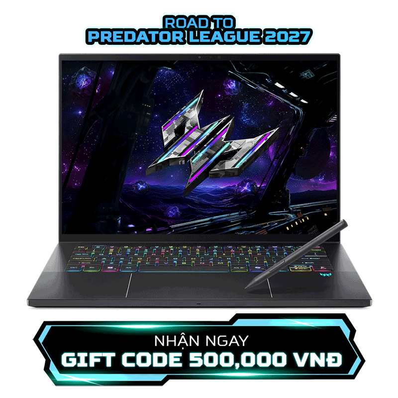 Laptop Acer Predator Triton 14 AI PT14-52T-99TU /Ultra 9-288V/ GeForce RTX™ 5070/ 32GB/ 2TB/ Windows 11