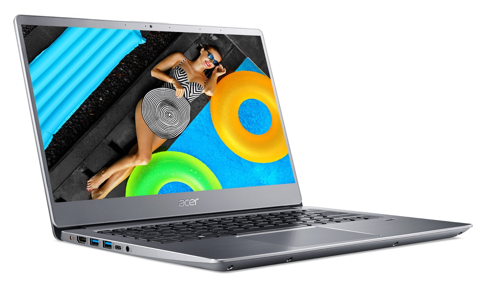 Laptop Acer Swift SF314-54-38J3(NX.GXZSV.005) Win10, Silver