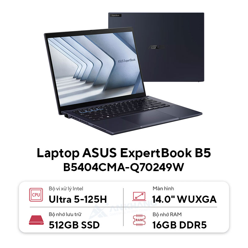 Laptop ASUS ExpertBook B5 B5404CMA-Q70250WL Đen