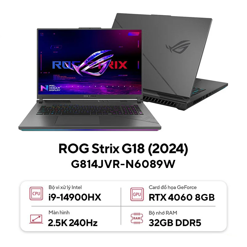 Laptop ASUS ROG Strix G16 G814JVR-N6089W