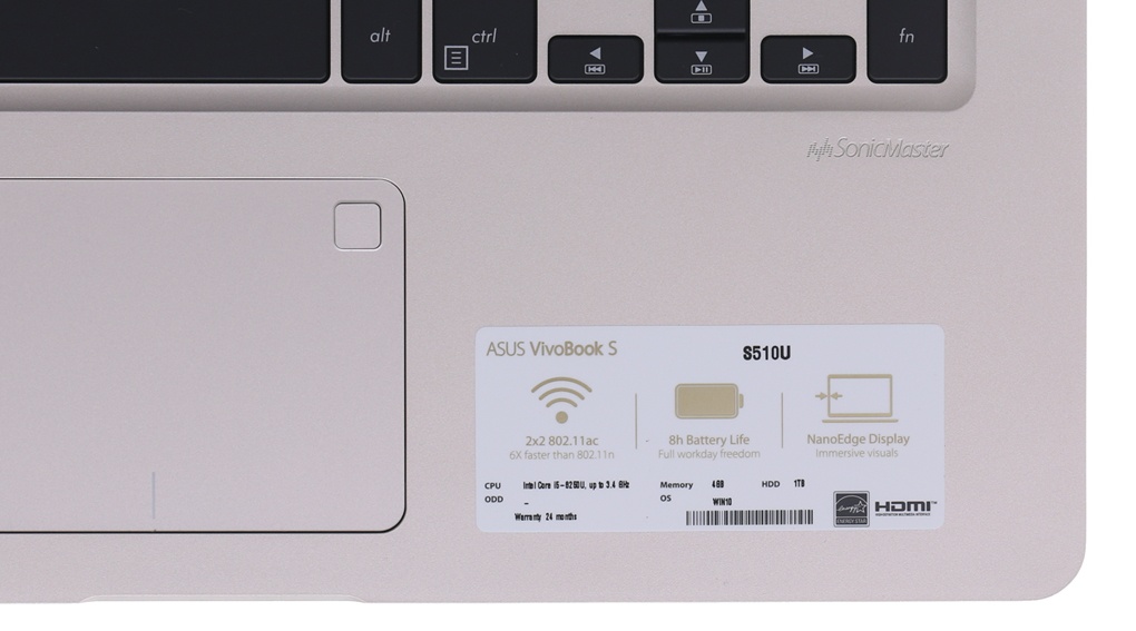Laptop Asus S510UQ-BQ475T