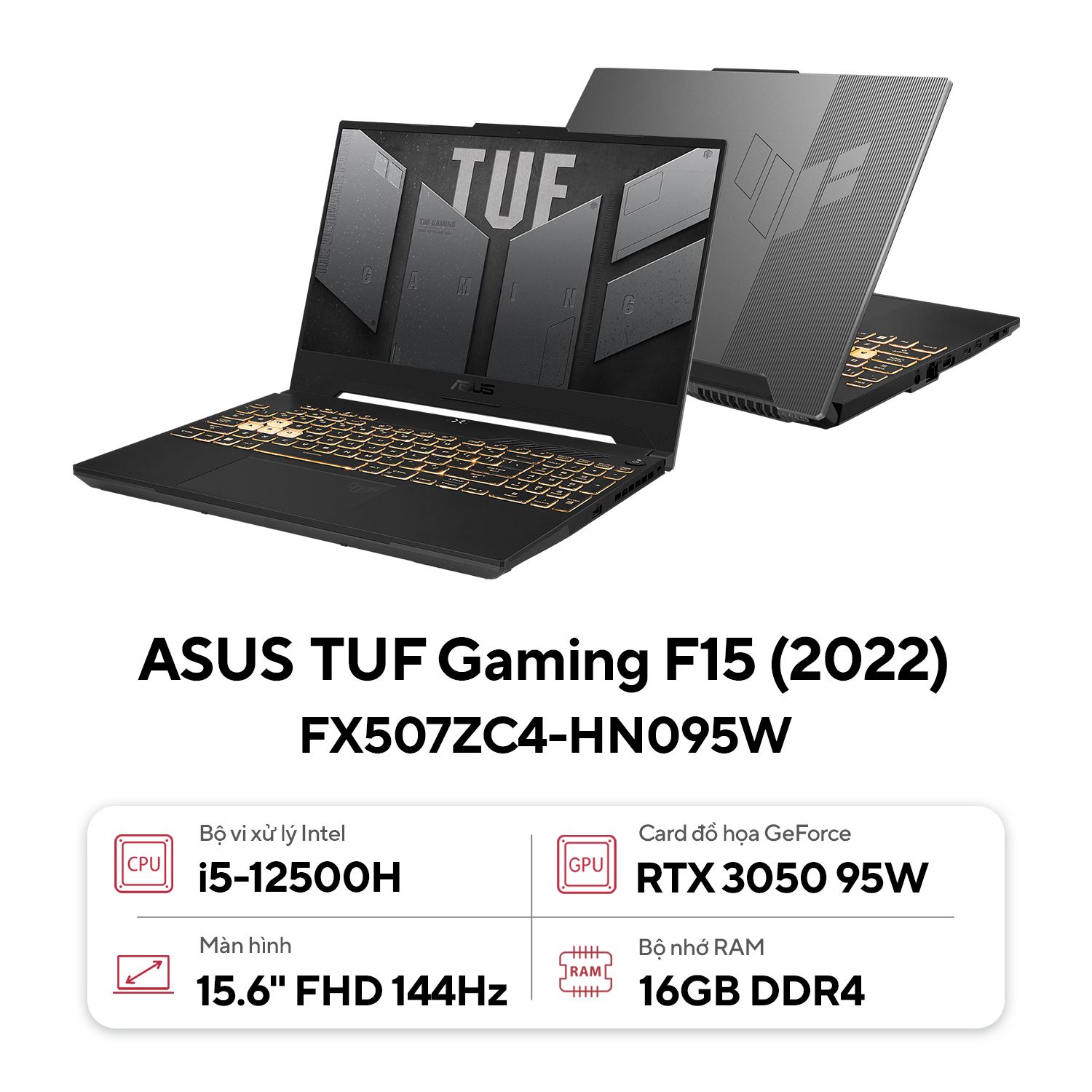 Laptop ASUS TUF Gaming FX507ZC4-HN095W