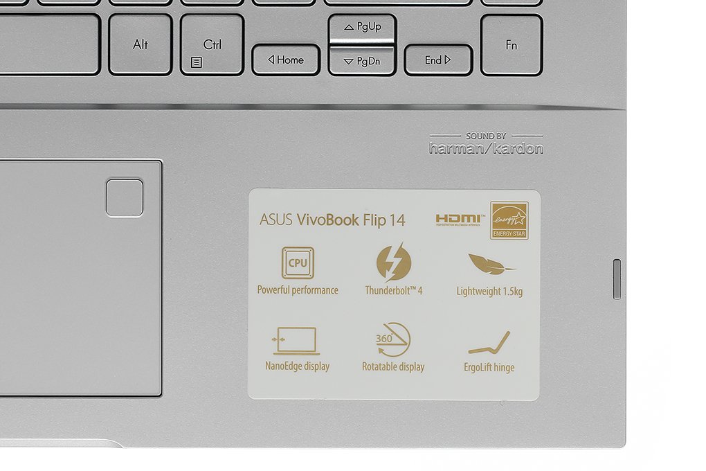 Laptop Asus VivoBook Flip 14 TP470EA-EC029T Bạc