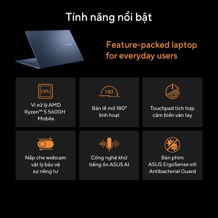 Laptop Asus Vivobook Pro M1403QA-LY023W Xanh