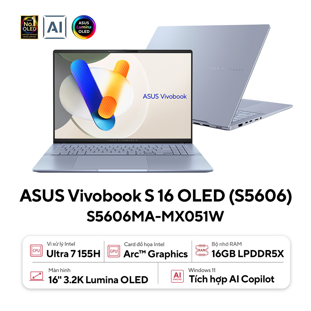 Laptop Asus  Vivobook S 16 OLED S5606MA-MX051W