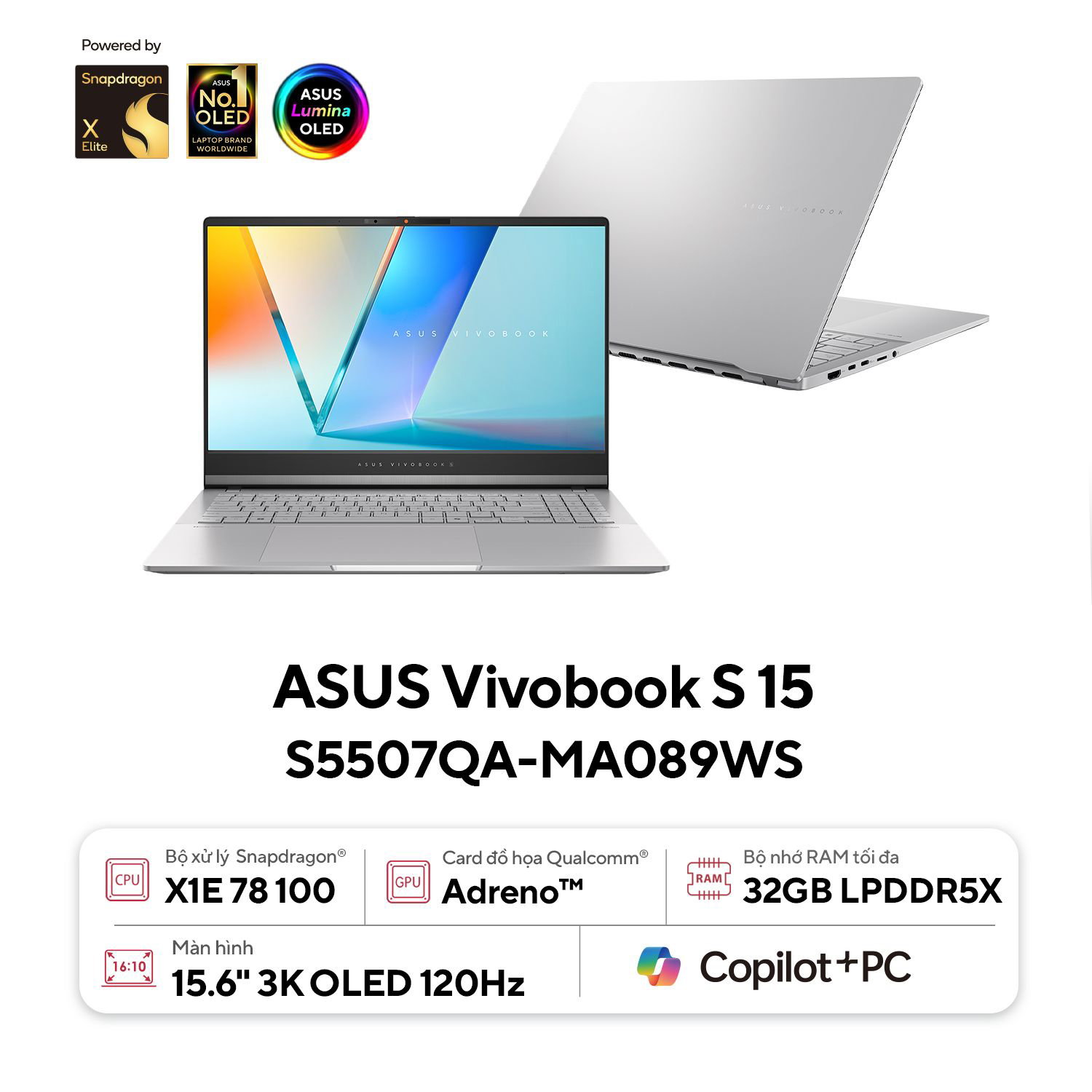 Laptop ASUS Vivobook S5507QA-MA089WS