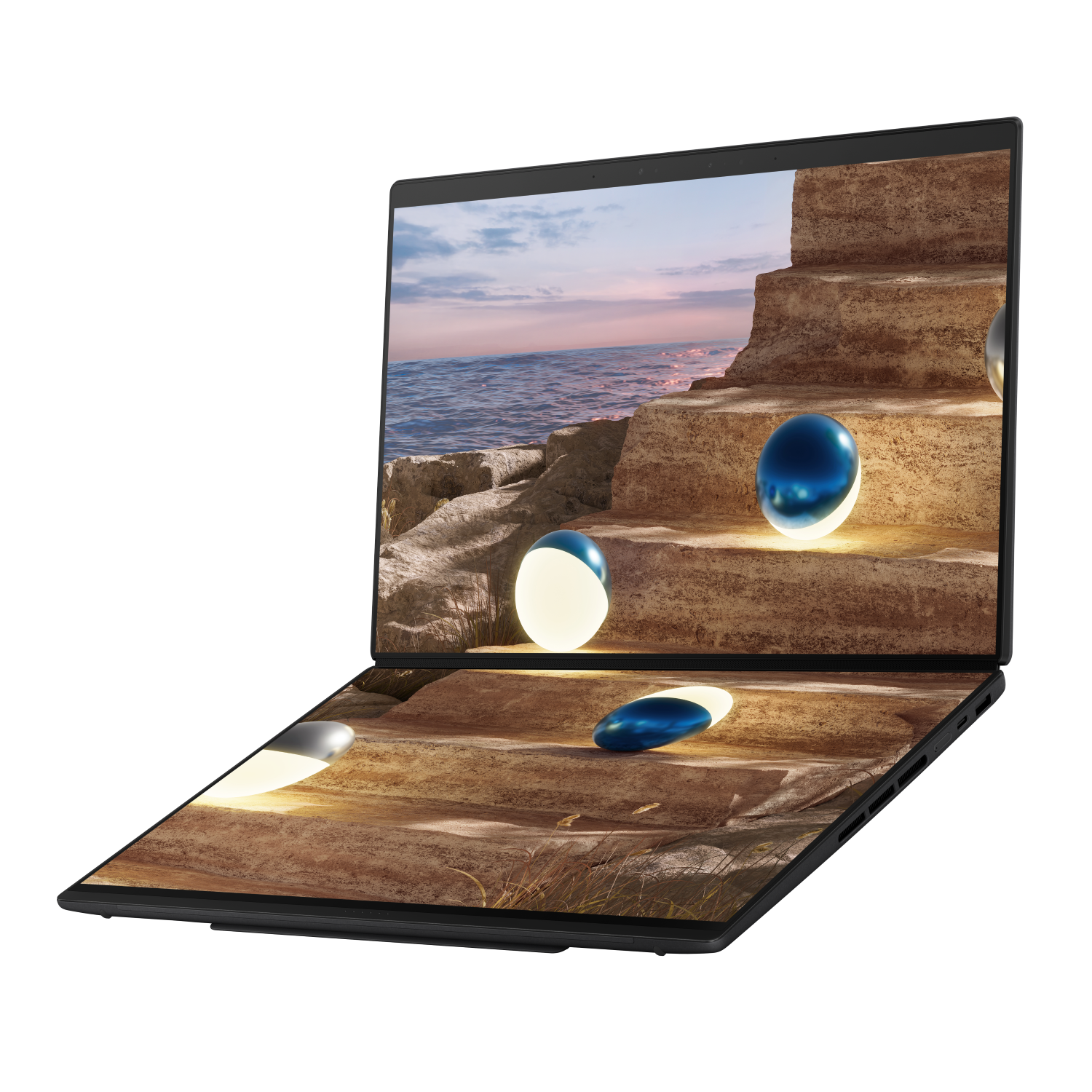 Laptop Asus Zenbook DUO UX8407AA-SN138WS /X9-388H/32G/1TB/OLED 3K 144Hz touch/OPI+M365/Sleeve/Stylus/Charger