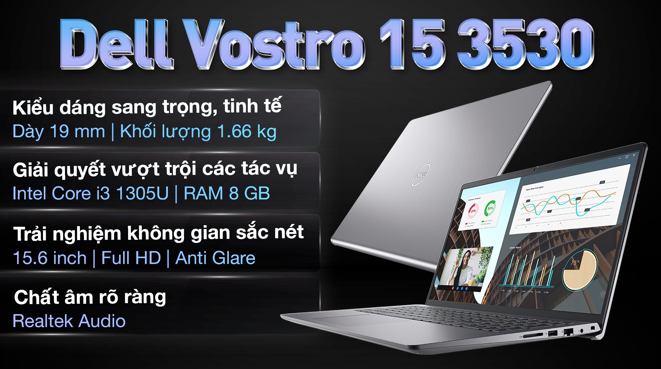 Laptop Dell Vostro 3530 V5I3465W1