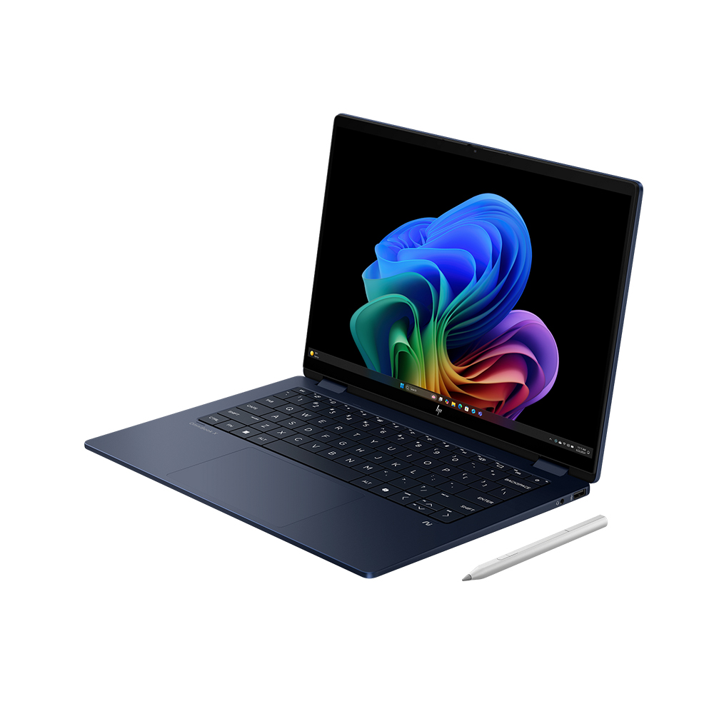 Laptop HP OmniBook X Flip 14-fm0088TU BZ7Q2PA /Ultra 5-226V/16GB/512GB /142K Touch/3 Cell/Pen/OfficeH24+M365B/Win11/Xanh/1Y