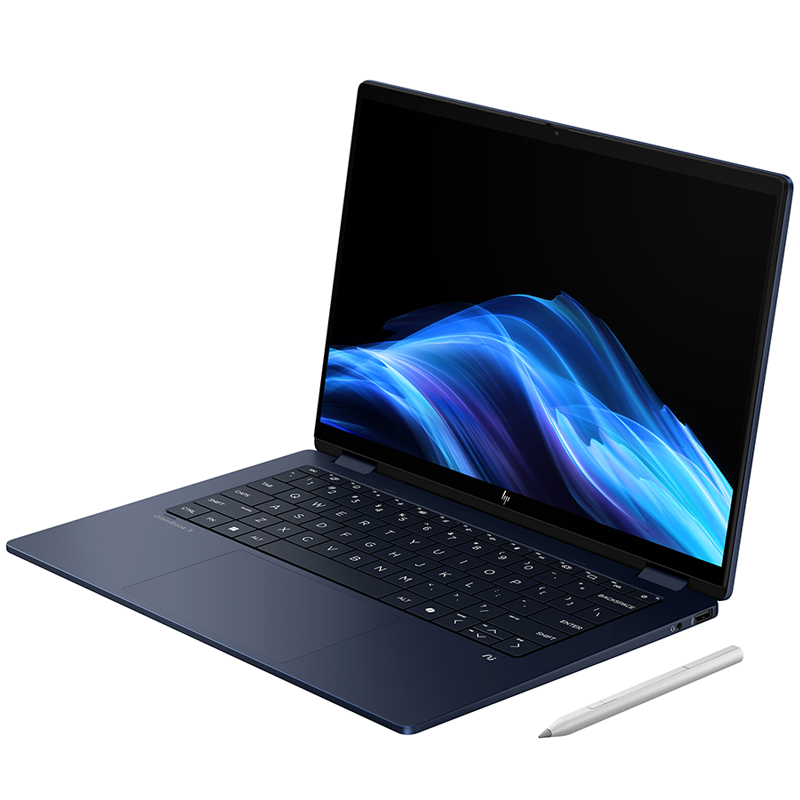 Laptop HP OmniBook X Flip 14-fm0088TU BZ7Q2PA /Ultra 5-226V/16GB/512GB /142K Touch/3 Cell/Pen/OfficeH24+M365B/Win11/Xanh/1Y