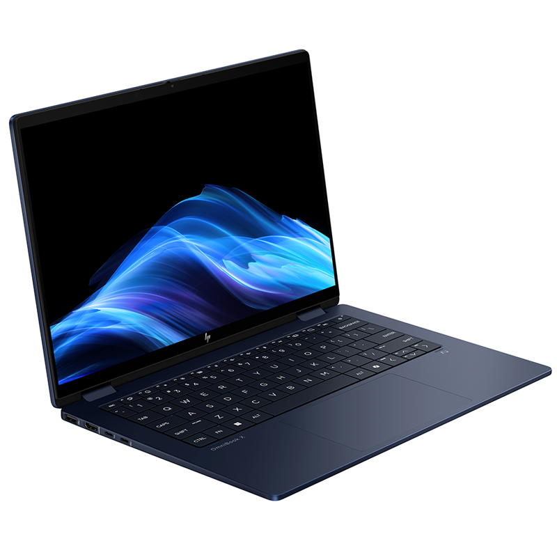 Laptop HP OmniBook X Flip 14-fm0088TU BZ7Q2PA /Ultra 5-226V/16GB/512GB /142K Touch/3 Cell/Pen/OfficeH24+M365B/Win11/Xanh/1Y