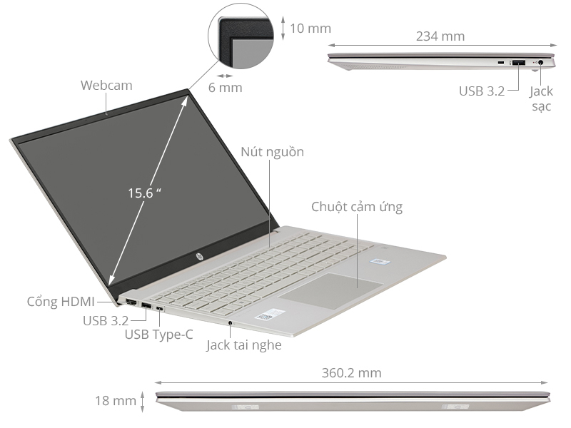 Laptop HP Pavilion 15-eg3099TU 8C5M0PA Bạc