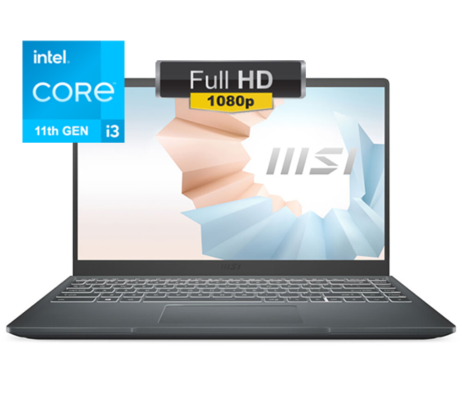 Laptop MSI Modern 14 B11MOU 851VN Xám