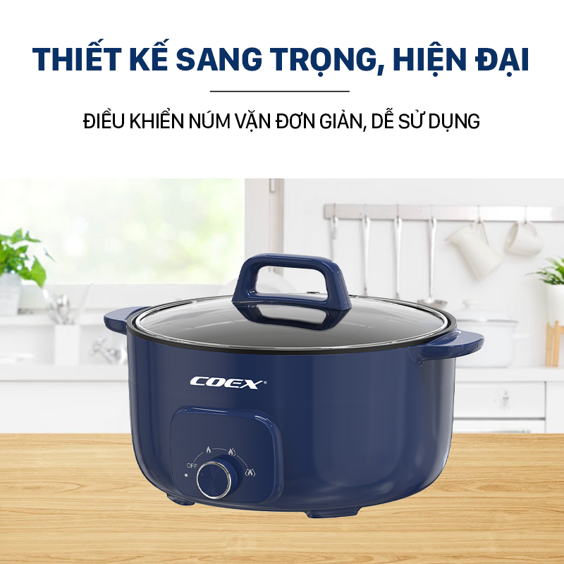 Lẩu điện đa năng 11.2 lít Coex CH-2120M (3 tầng)