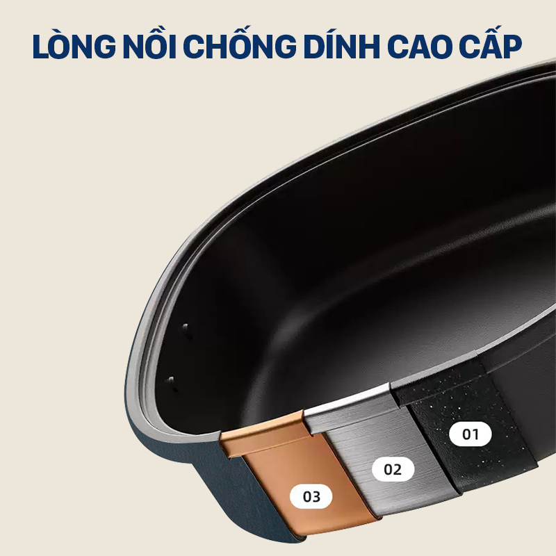 Lẩu điện đa năng 6 lít Coex CH-2121