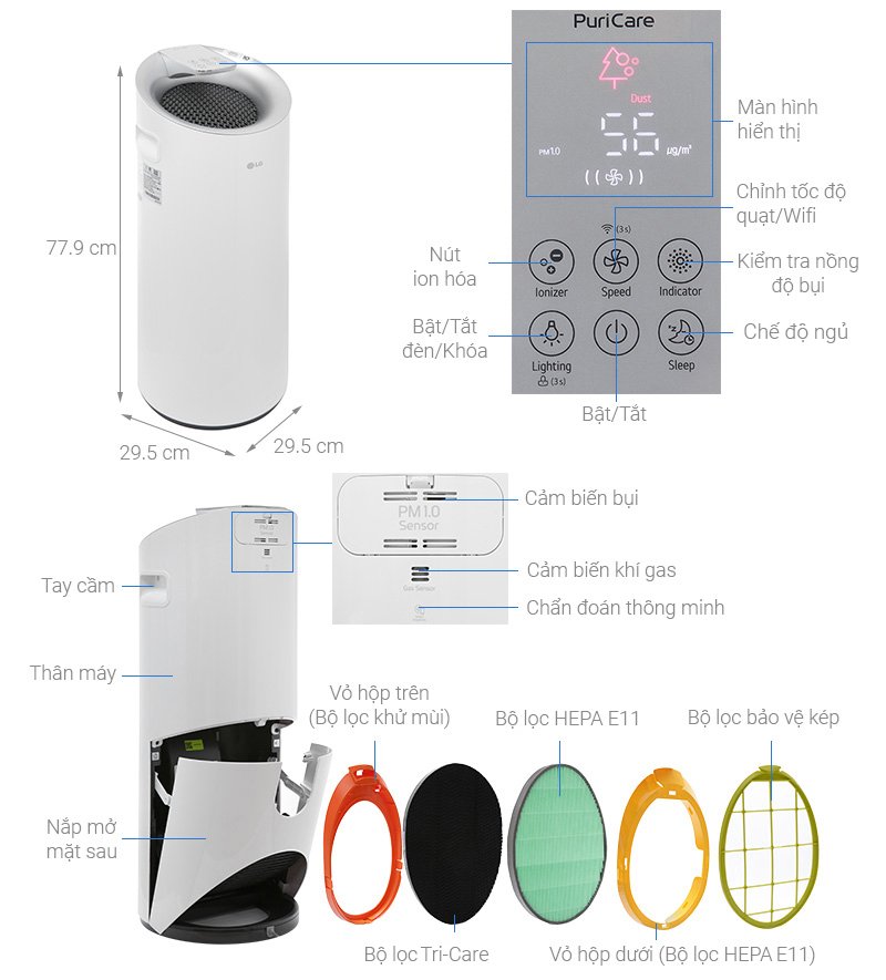 Lọc không khí LG Puricare Pro AS40GWWJ1.ABAE