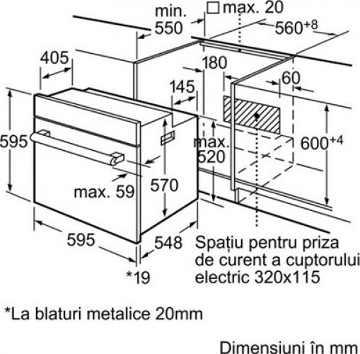 Lò nướng âm Bosch HBN539S5 66L