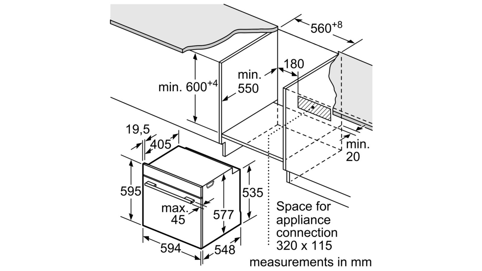 Lò nướng Bosch 71L HBG655HS1A - Germany