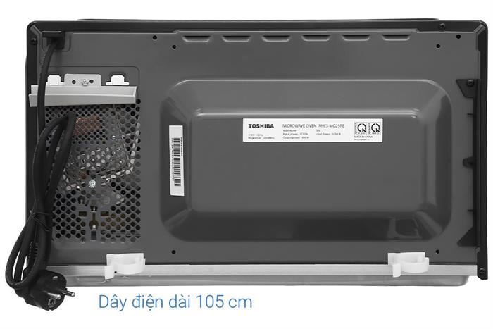 Lò vi sóng cơ có nướng 25L Toshiba MW3-MG25PE(BK)