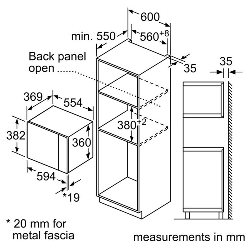 Lò vi sóng có nướng Bosch 25L BEL554MS0B