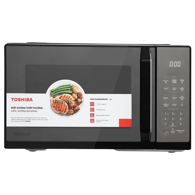 Lò vi sóng điện tử có nướng 26L Toshiba MW3-EG26PE(BM)VN-Thailand