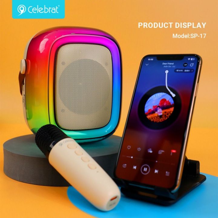 Loa Bluetooth Celebrat Wireless Combo Speaker Microphone SP-17 SP-17