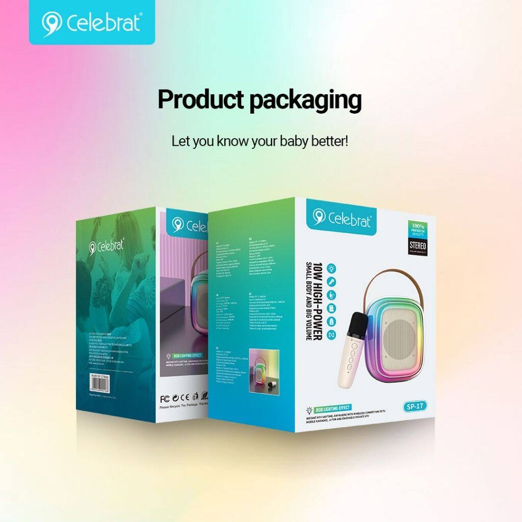 Loa Bluetooth Celebrat Wireless Combo Speaker Microphone SP-17 SP-17
