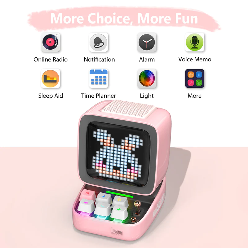 Loa Bluetooth Divoom - DitooPro Pink