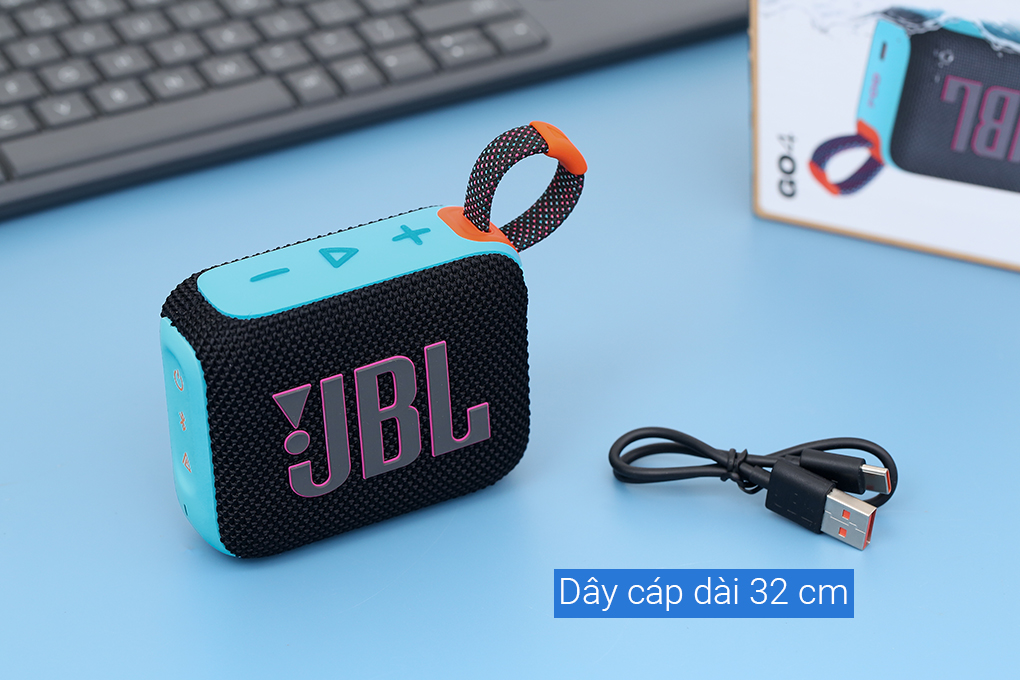 Loa Bluetooth JBL Go 4 - Hàng Chính hãng PGI Black/Orange