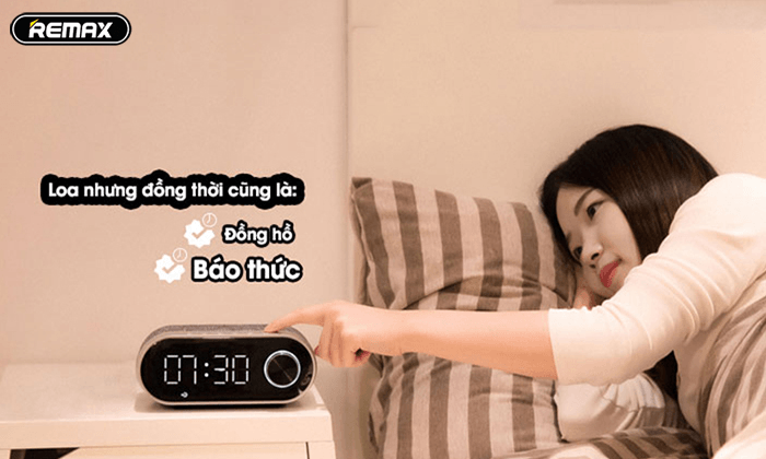 Loa Bluetooth kiêm đồng hồ báo thức Remax RB-M26