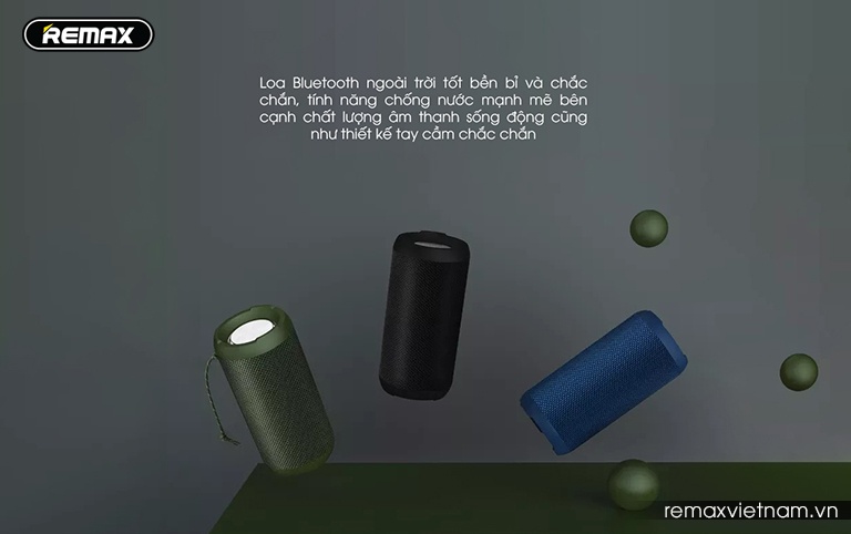 Loa Bluetooth Remax chống nước Waterproof Wireless Speaker RB-M28 Blue