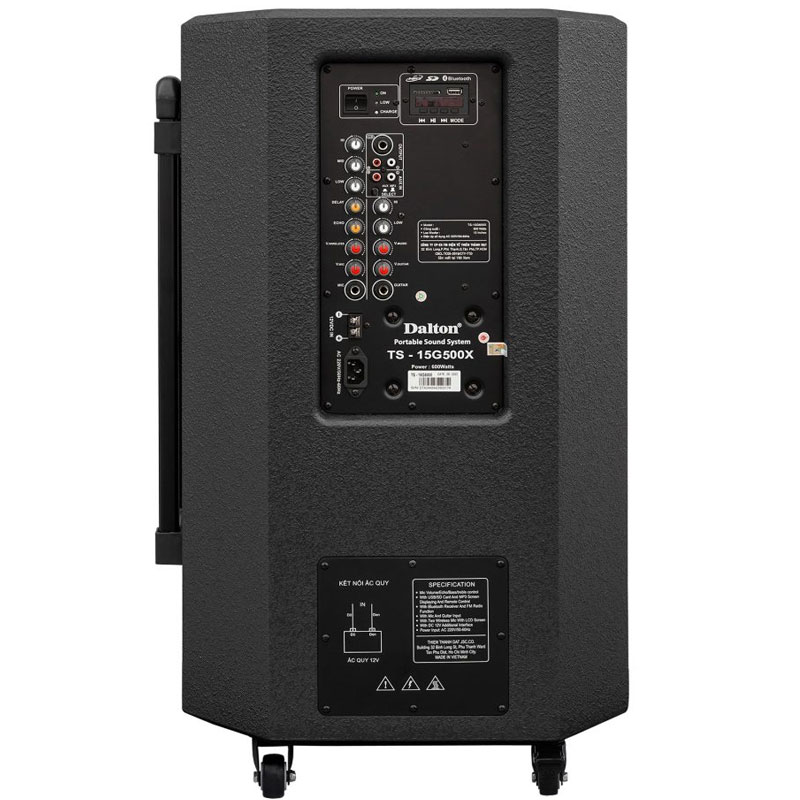 Loa điện Dalton TS-15G500X (Kèm 2 mi) 600W Bass 50cm 15''