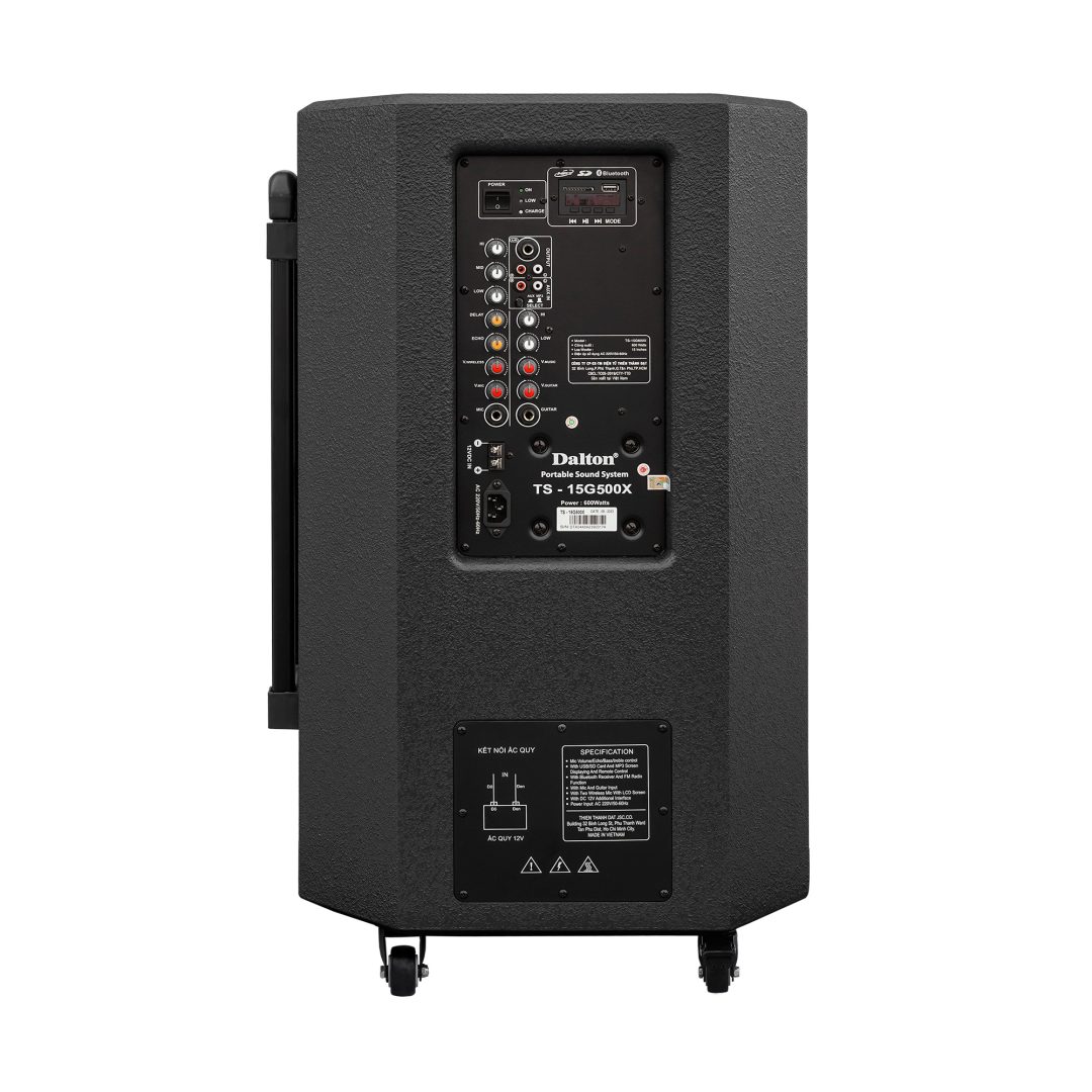 Loa điện Dalton TS-15G500X (Kèm 2 mi) 600W Bass 50cm 15''