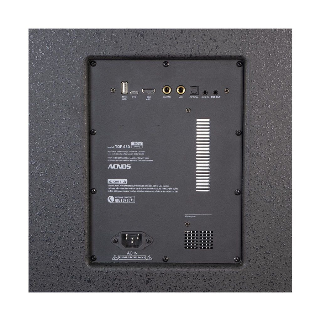 Loa kéo ACNOS TOP 430 1200W Bass40 (2mic)