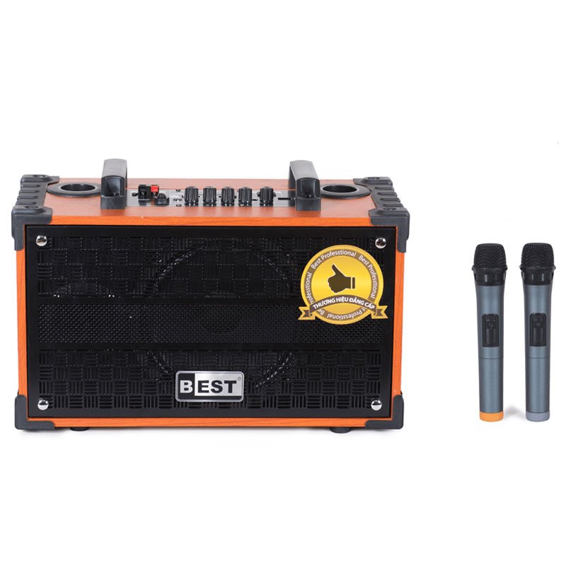 Loa kéo Best (Kèm 2 micro không dây) 150W Bass 20cm ND-150B20